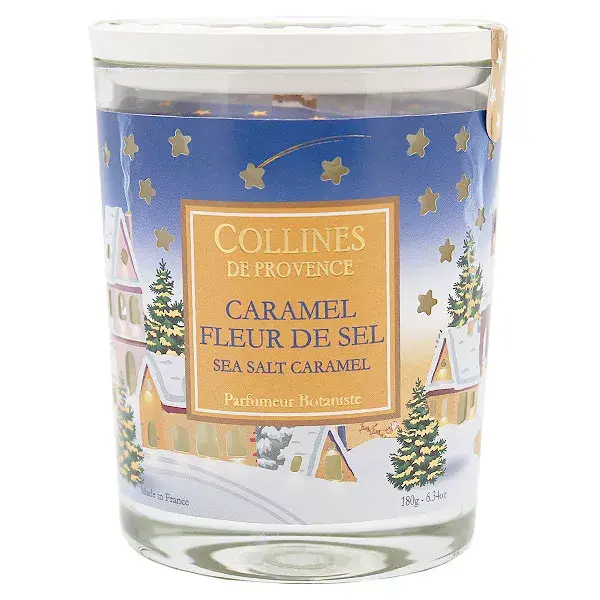 Collines de Provence Bougie Parfumée Caramel Fleur de Sel 180g