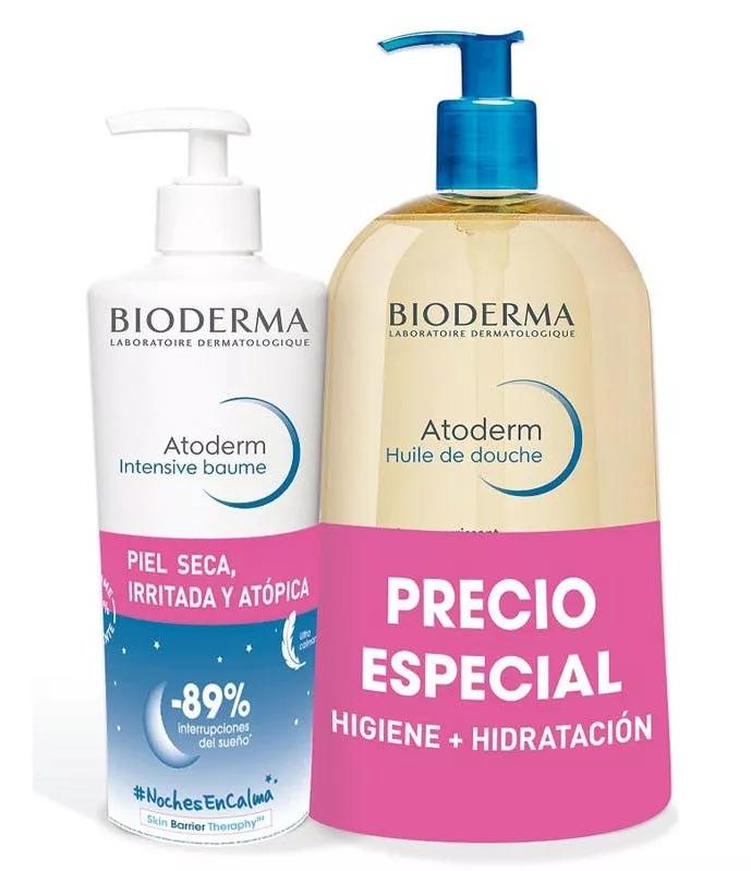 Bioderma Pack Atoderm Intensive Baume 500 ml + Atoderm Duschöl 1 Liter