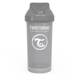 Twistshake Tasse à Paille Gris Pastel +6m 360ml