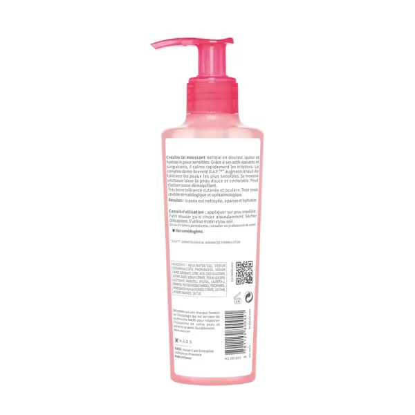 Bioderma Créaline Gel Moussant Nettoyant Apaisant Peaux Sensibles 200ml