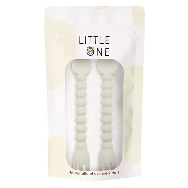 Little One Tenedor y Cuchara de Aprentizaje 2en1 - Pack de 2