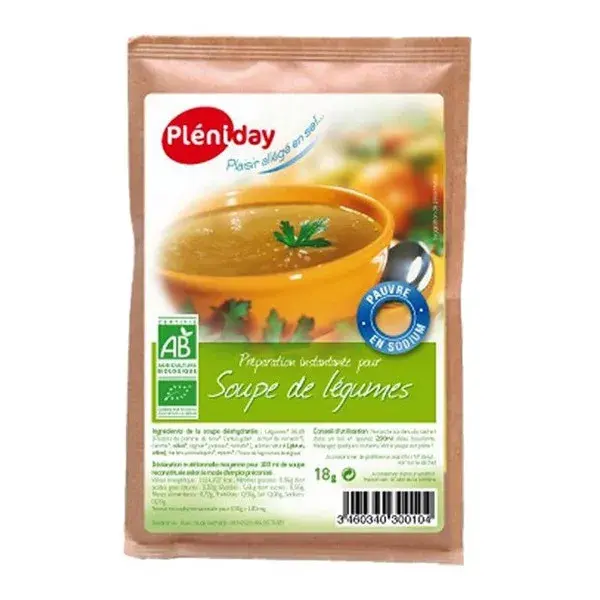 Pléniday Sopa Instantánea de Verduras 18 g