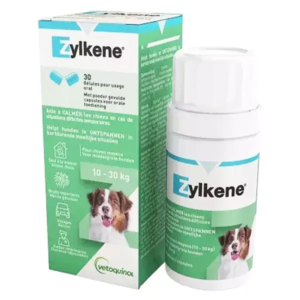 Vetoquinol Zylkene para Perros 225mg 30 comprimidos