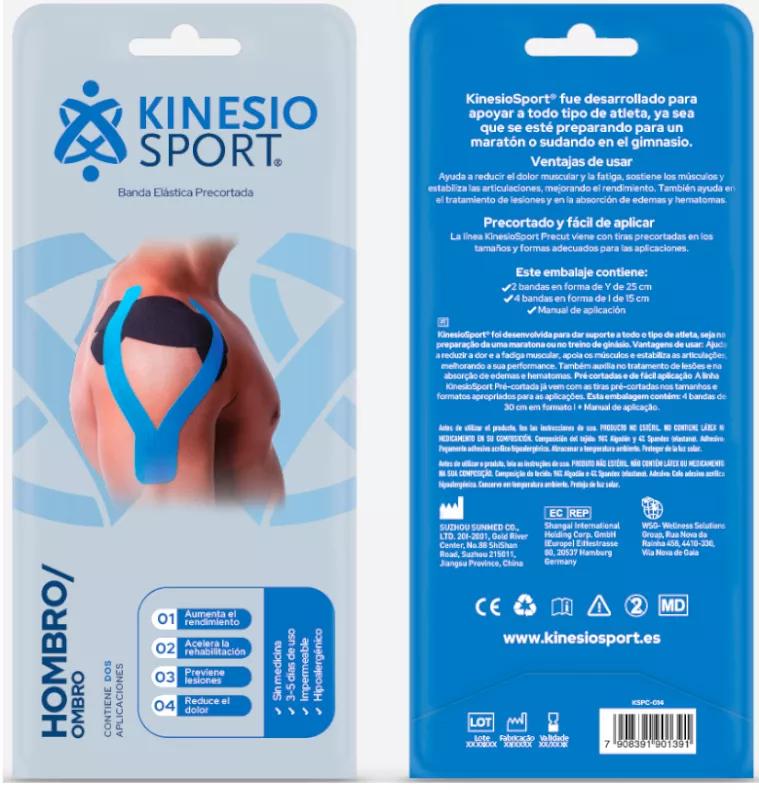 KinesioSport Banda Pré-Cortada para Ombro