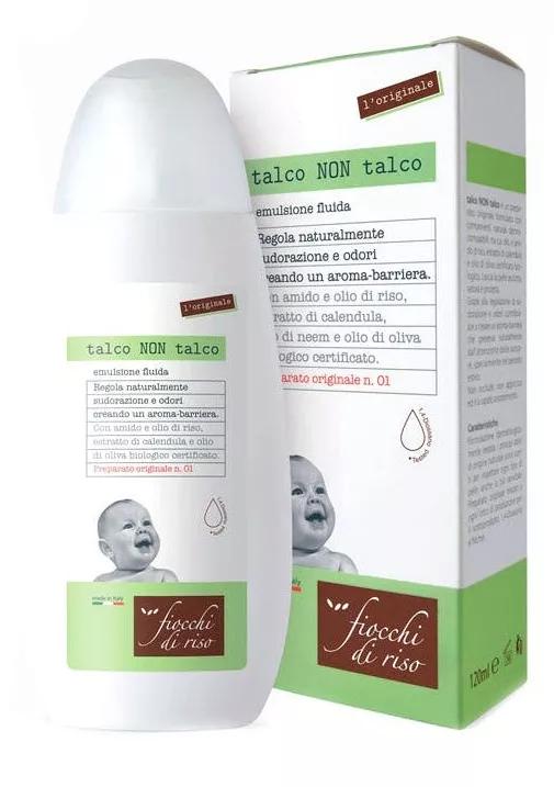 Talco Non Talco Emulsão Fluida Fiocchi Di Riso 120 ml Atida