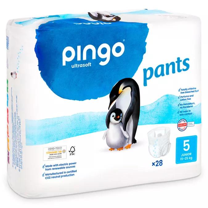 Pingo Ökologische Windeln-Höschen T5 (15-25 kg) 28 Einheiten