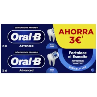 Pasta de dentes Oral-B Advanced fortalece o esmalte 2x75 ml