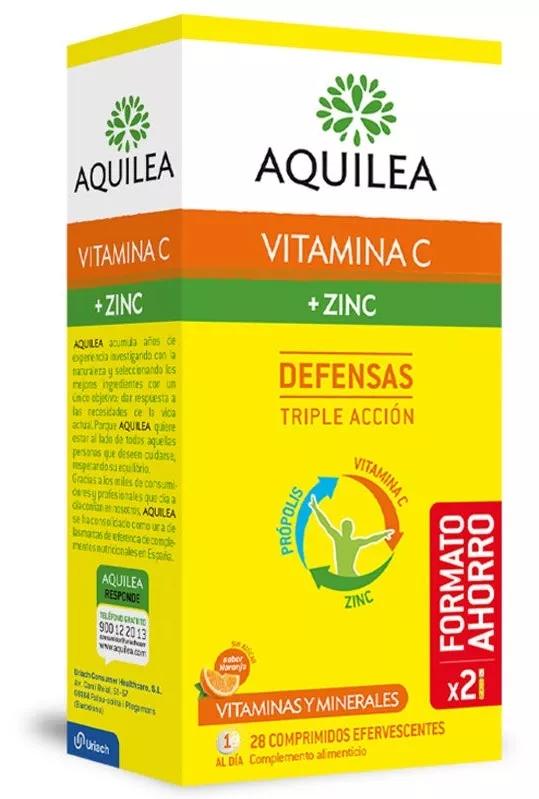 Aquilea Vitamine C + Zinc 28 Comprimés Effervescents