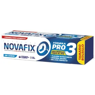 Novafix Pro3 Crème adhésive pour prothèses dentaires sans saveur 20 gr