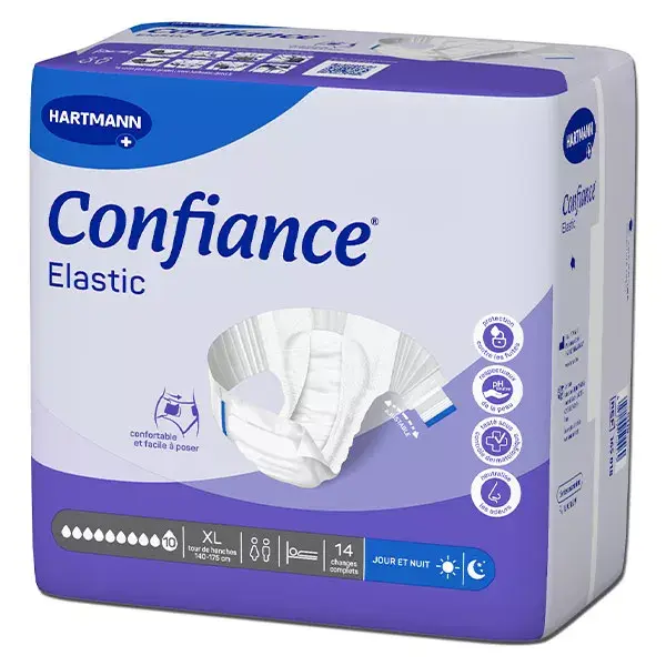 Hartmann Confiance Elastic 10 Drops Size XL 14 full diapers