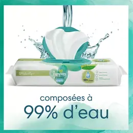 Pampers Harmonie Aqua 0% Plastique Lingettes pour Bébé 48 unités