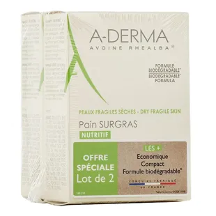 Aderma Panetto Ultradolce al Latte d'Avena Confezione da 2 x 100g 