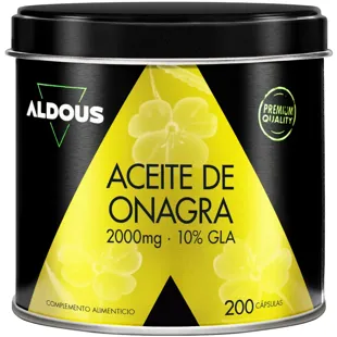 Óleo de Onagra Aldous Bio 2000mg 200 Cápsulas Moles