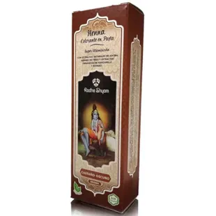 Radhe Shyham Pasta de Henna Castanho Escuro 200 ml