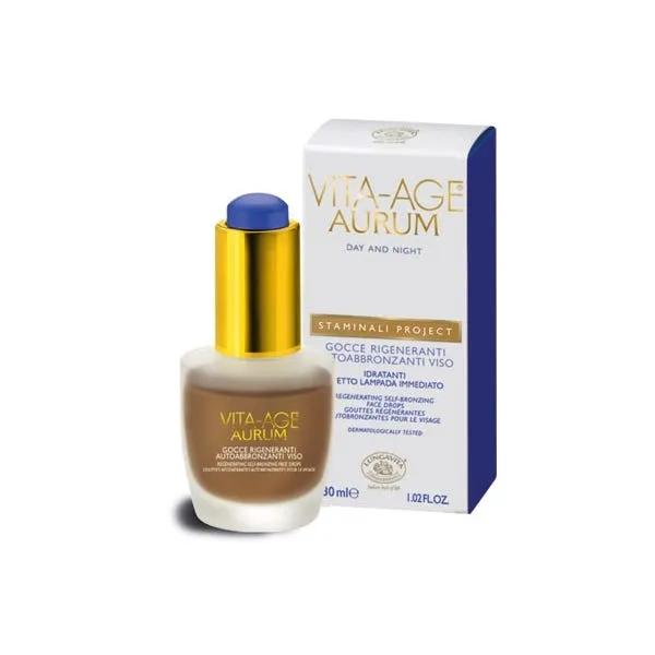 Bottega di LungaVita Vita-Age Aurum Gocce Rigeneranti Autoabbronzanti Viso 30 ml