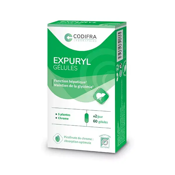 Codifra Expuryl Phyto-Draineur et Digestion 60 gélules