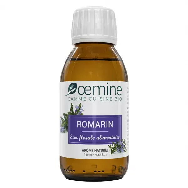 Oemine Organic Rosemary Floral Water for Food 125ml