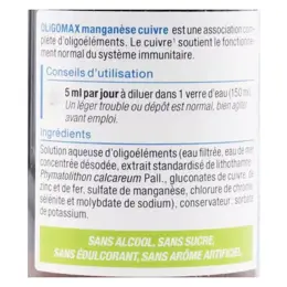 Nutergia Oligomax Manganèse Cuivre 150ml