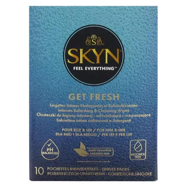 Manix Skyn Get Fresh Refreshing Intimate Cleansing Wipes 10 individual pouches