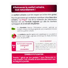 Nutreov Physcience Cys-régul Confort Urinaire 15 gélules