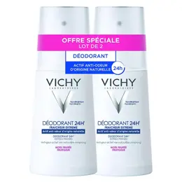 Vichy Déodorant Fraîcheur Extrême 24h Spray Lot de 2 x 100ml