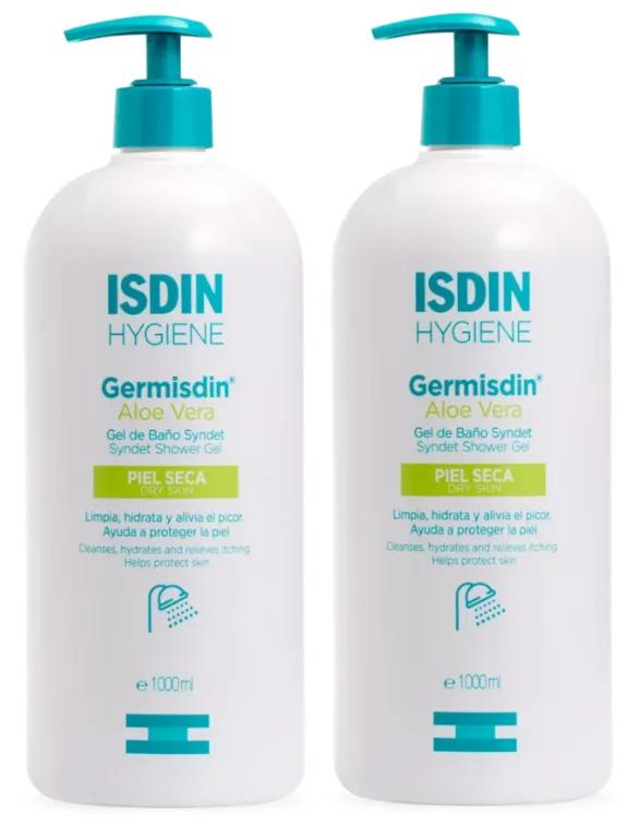 Isdin Germisdin Gel de bain à l&#39;Aloe Vera 2x1 litre