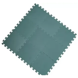 BabyDan Tapete de brincar em pó verde 90x90 cm