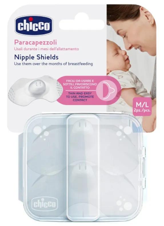 Chicco SkinToSkin siliconen tepelbeschermers maat M/L 2 stuks