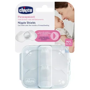 Chicco SkinToSkin Silicone Protetor de Mamilo Tamanho M/L 2 unidades