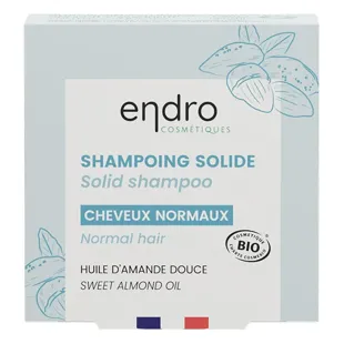 Endro Shampoo Solido per Capelli Normali 100% Origine Naturale 85 ml