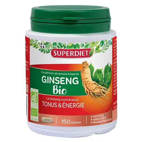 Superdiet Ginseng Bio 150 gélules