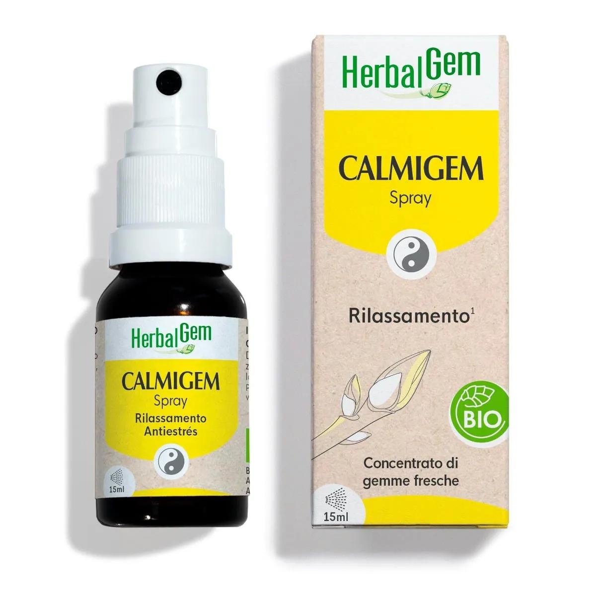 HerbalGem Calmigem Bio Contro Stress Complesso di Gemmoterapia Spray 15 ML