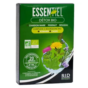 SID Nutrition Essentiel Détox Bio 20 fialette