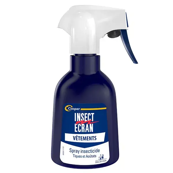 Insect Ecran Vêtements Spray Insecticide Anti-Tiques et Aoutats 200ml