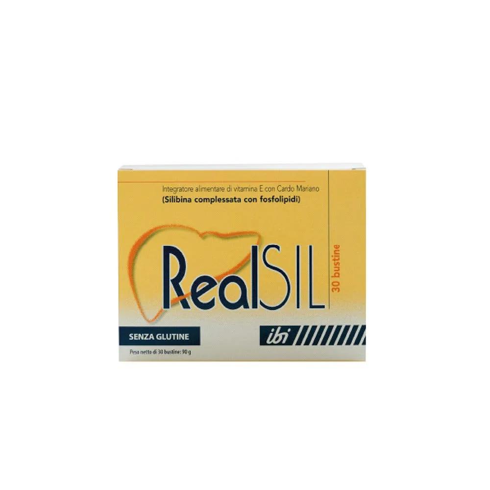 RealSIL Integratore Antiossidante con Vitamina E Cardo Mariano 30 Bustine