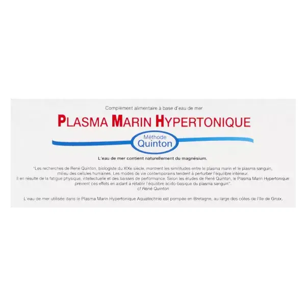Biotechnie Programme Plasma Marin Hypertonique 40 ampoules