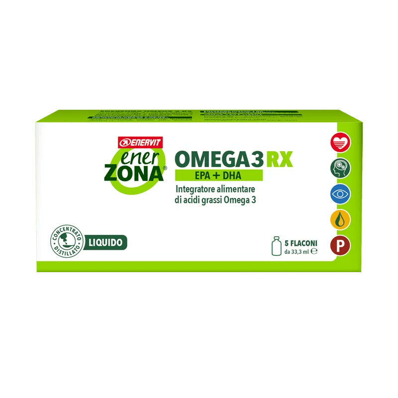 Enerzona Omega 3 RX Integratore Di Acidi Grassi 5 Flaconcini