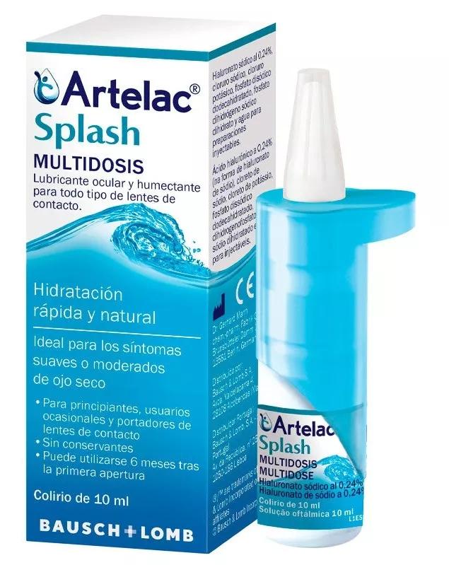 Lubrifiant Artelac Splash Bausch Lomb & Yeux ml