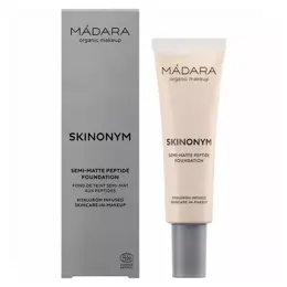 MÁDARA Skinonym Fond de Teint Semi-Mat aux Peptides N°10 Porcelain 30ml