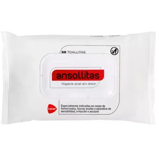 Lacer Ansollitas Painless Anal Hygiene Wipes 50 units
