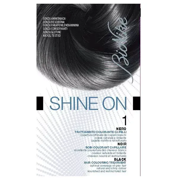 Bionike Shine On Coloration Cheveux Permanente Haute Tolérance Noir 1