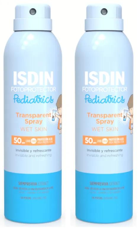 Isdin Pediatric Wet Skin Photoprotector SPF50 2x250 ml