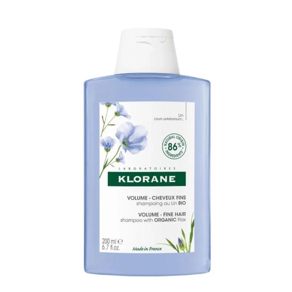 Klorane Shampoo al Lino Volumizzante Capelli Sottili 200 ml