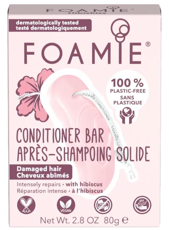 Foamie Hibiscus après-shampooing solide pour cheveux abîmés