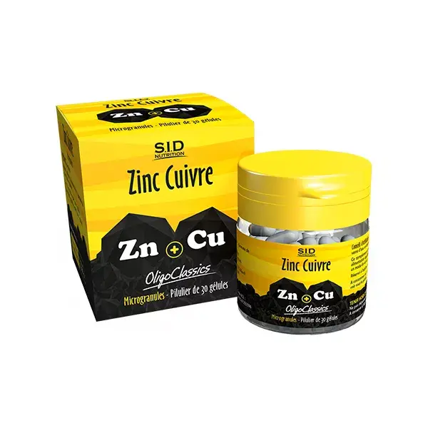 Clásicos de SIDN Oligo Zinc - Cobre 30 cápsulas