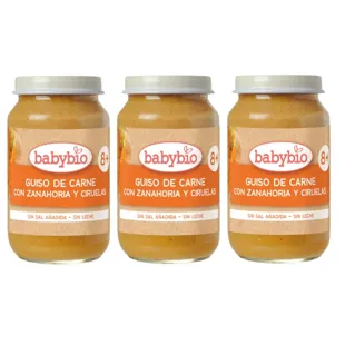 Babybio Jar Meat Stew with Carrot and Plums +8m 3x200 gr