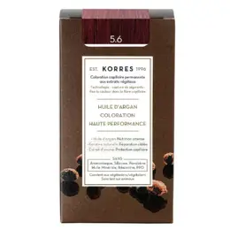Korres Capillaire Coloration Permanente Châtain Clair Magenta 5.6