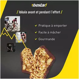 Isostar Pulse Barre Énergétique Chocolat Noisette 6 unités