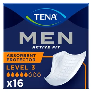 TENA Men Active Fit Nível 3 Incontinência 16 unidades