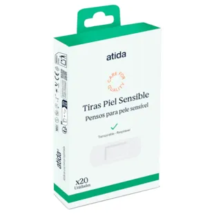 Atida Tiras de curativo para pele sensível 20 unidades